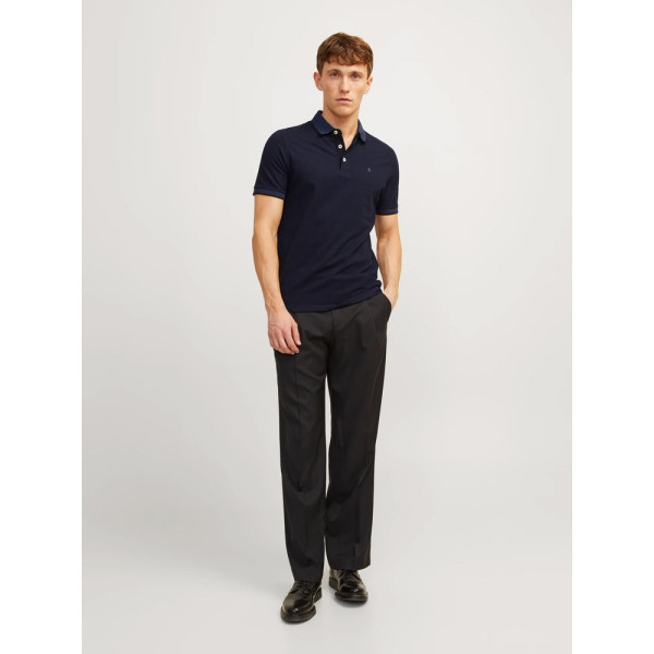 JACK & JONES® Polo Μπλούζα με Κοντό Μανίκι Dark Navy (12136668)
