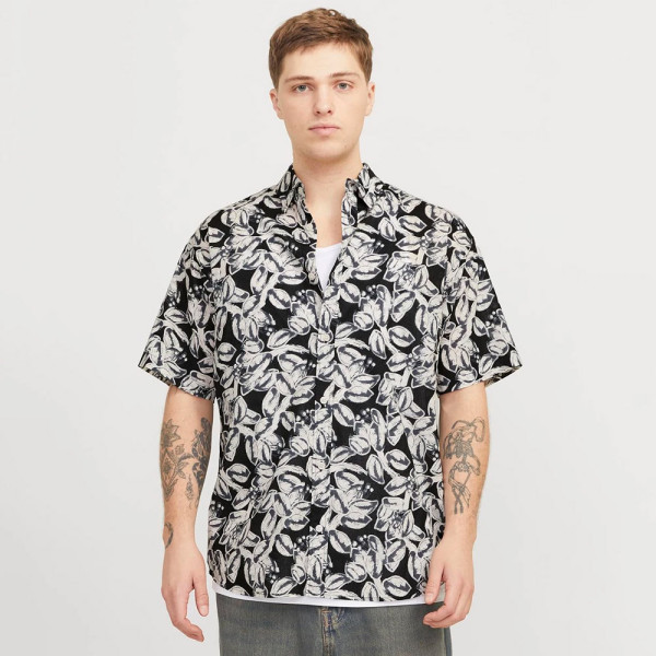 JACK & JONES® Wide Fit Shirt Black (12271089)