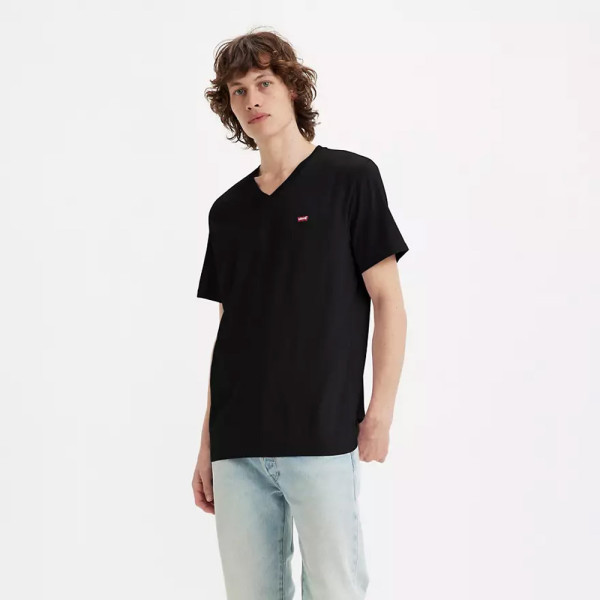 Levi's® Original Housemark V-neck Tee Mineral Black (85641-0001)