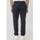 REBASE® Men’s Chinos Linen Blend Pant with Elasticated Waistband Navy (251RCP-4031)