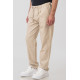 REBASE® Men’s Chinos Linen Blend Pant with Elasticated Waistband Light Beige (251RCP-4031)