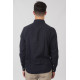 REBASE® Men’s Shirt Linen Blend with Standard Collar and Long Sleeves Navy (251RGS-5056)