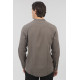 REBASE® Men’s Shirt Linen Blend With Mao Collar And Long Sleeves Olive (251RGS-5057)