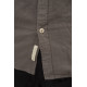 REBASE® Men’s Shirt Linen Blend With Mao Collar And Long Sleeves Olive (251RGS-5057)