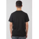 REBASE® Men’s T-Shirt Henley with Raw Edges at Sleeves and Hem Black (251RTS-9033)